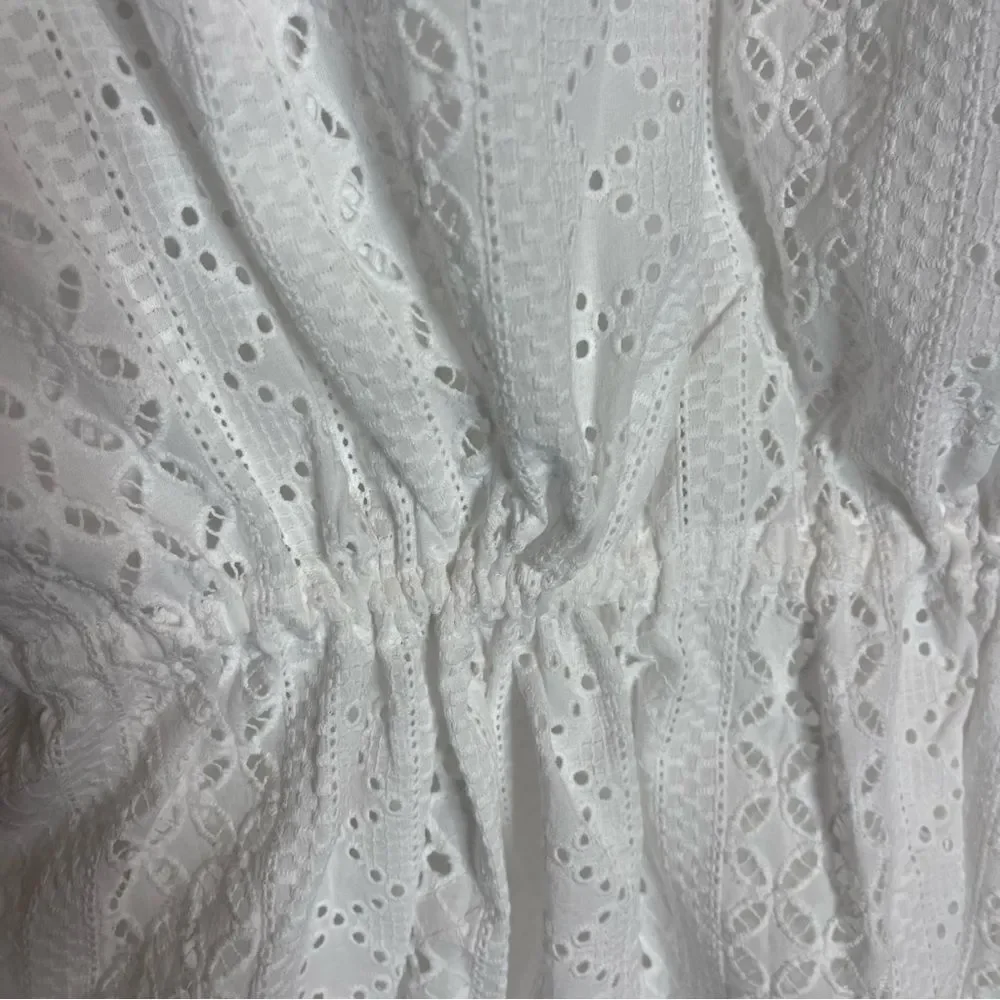 $250 Thakoon White button up lace tunic dress NWT size 6
